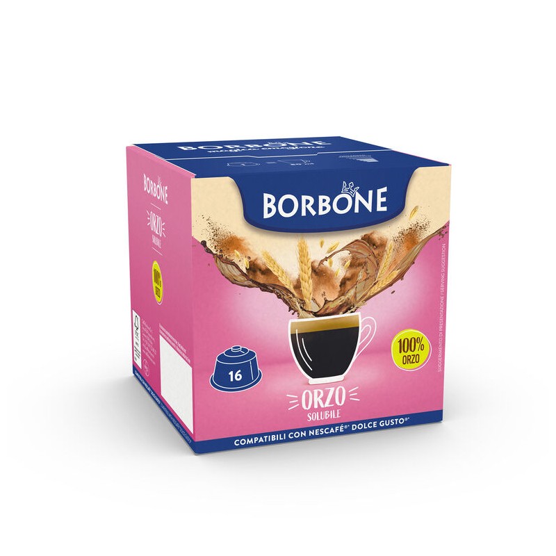 16 Capsule Borbone Per ORZO SOLUBILE