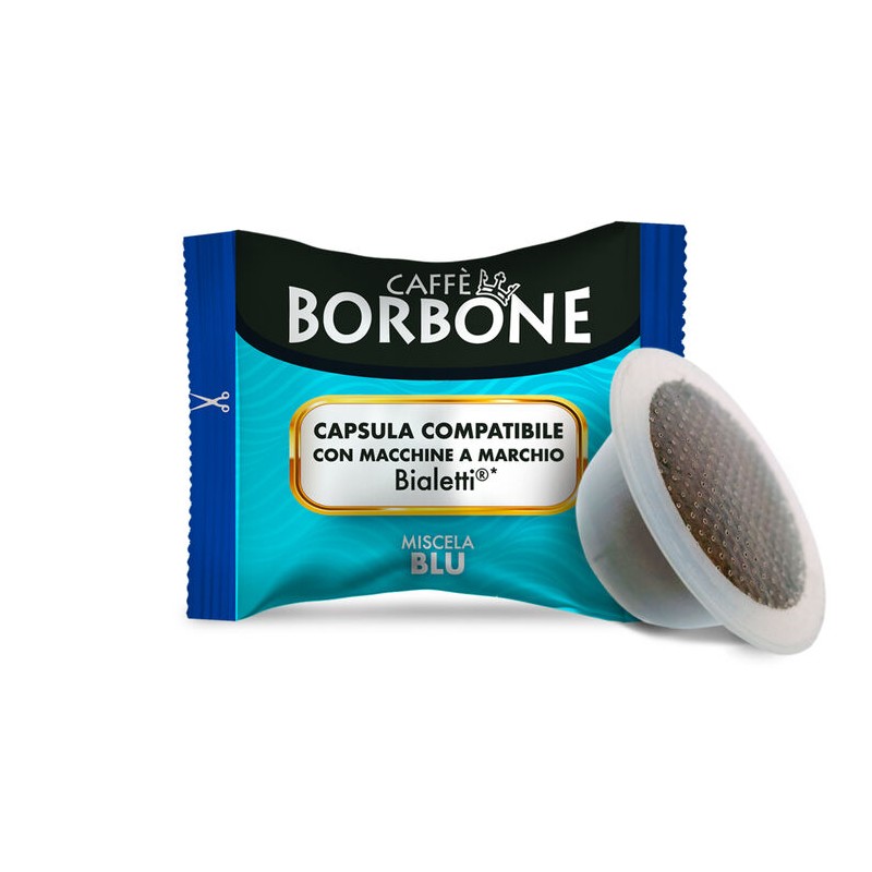 100 Capsule Bialetti®* - Miscela BLU Caffè Borbone